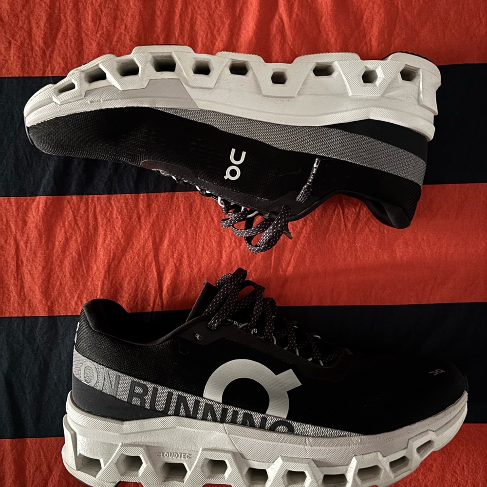 ON Running Black and White Sneakers